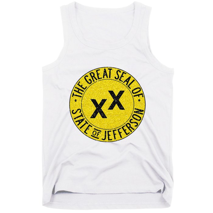 The Great Seal Of The State Of Jefferson Flag Print Tank Top