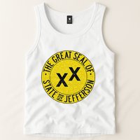 The Great Seal Of The State Of Jefferson Flag Print Tank Top