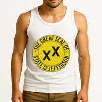 The Great Seal Of The State Of Jefferson Flag Print Tank Top