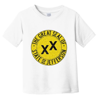 The Great Seal Of The State Of Jefferson Flag Print Toddler T-Shirt