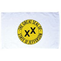 The Great Seal Of The State Of Jefferson Flag Print Microfiber Hand Towel