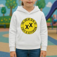 The Great Seal Of The State Of Jefferson Flag Print Kids Hoodie