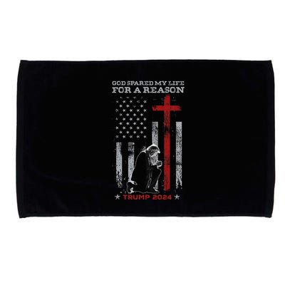 Trump God Spared My Life For A Reason Save Restore America Microfiber Hand Towel