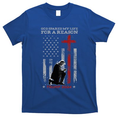 Trump God Spared My Life For A Reason Save Restore America T-Shirt