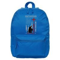 Trump God Spared My Life For A Reason Save Restore America 16 in Basic Backpack