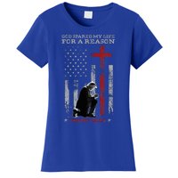 Trump God Spared My Life For A Reason Save Restore America Women's T-Shirt