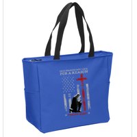 Trump God Spared My Life For A Reason Save Restore America Zip Tote Bag