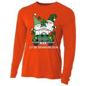 Three Gnome St Patricks Day Let The Shenanigans Begin Irish Cooling Performance Long Sleeve Crew