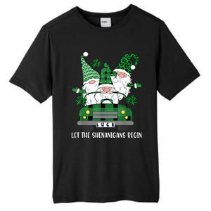 Three Gnome St Patricks Day Let The Shenanigans Begin Irish Tall Fusion ChromaSoft Performance T-Shirt