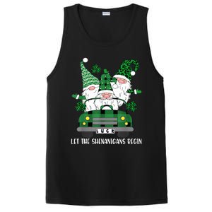 Three Gnome St Patricks Day Let The Shenanigans Begin Irish PosiCharge Competitor Tank