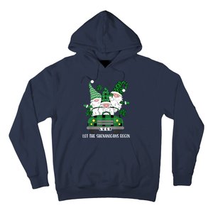 Three Gnome St Patricks Day Let The Shenanigans Begin Irish Hoodie