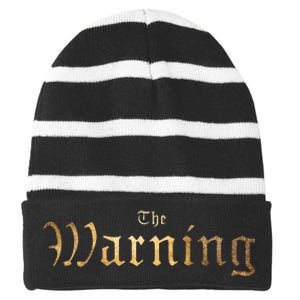 The G.O.D.Z.I.L.L.A Sushi Barthe Warning Striped Beanie with Solid Band