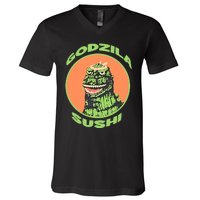 The G.O.D.Z.I.L.L.A Sushi Bar V-Neck T-Shirt