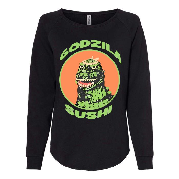 The G.O.D.Z.I.L.L.A Sushi Bar Womens California Wash Sweatshirt