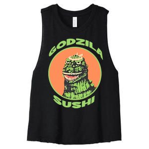 The G.O.D.Z.I.L.L.A Sushi Bar Women's Racerback Cropped Tank