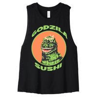 The G.O.D.Z.I.L.L.A Sushi Bar Women's Racerback Cropped Tank