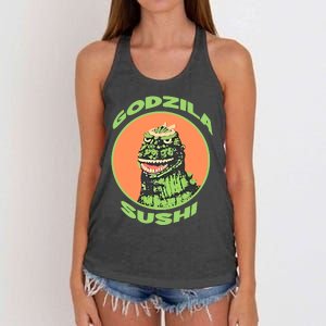 The G.O.D.Z.I.L.L.A Sushi Bar Women's Knotted Racerback Tank