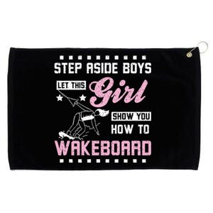 This Girl Show You How To Wakeboard Gift Grommeted Golf Towel