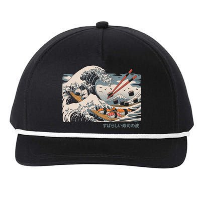 The Great Sushi Wave Snapback Five-Panel Rope Hat