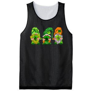 Three Gnomes Shamrock Happy St Patrick's Day Mesh Reversible Basketball Jersey Tank