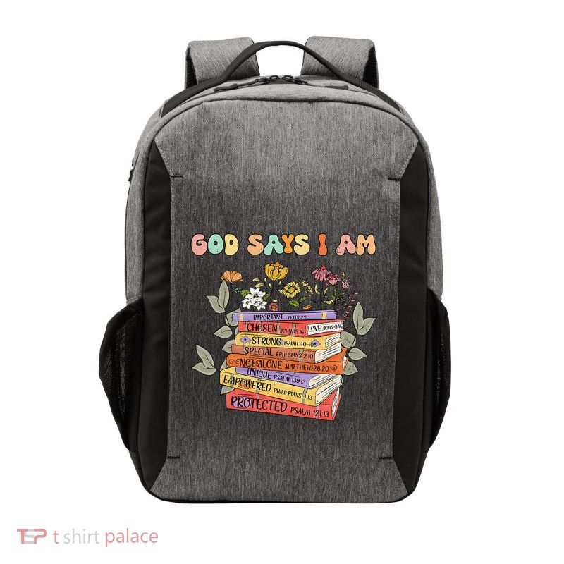 Teacher God Says Im Book Lover Christian Women Jesus Vector Backpack