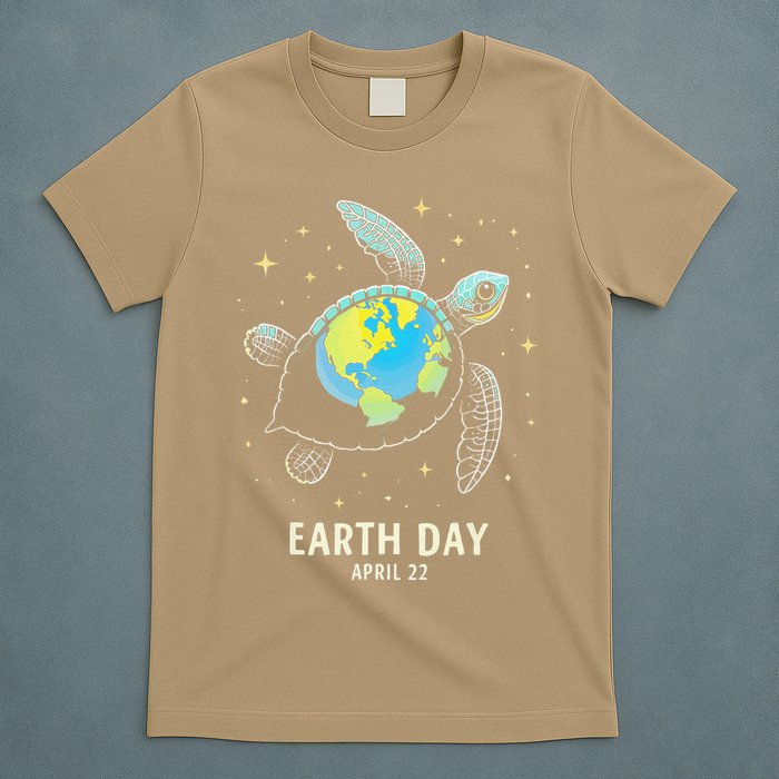 Turtle Globe Shell Happy Earth Day 2025 Save The Planet T-Shirt