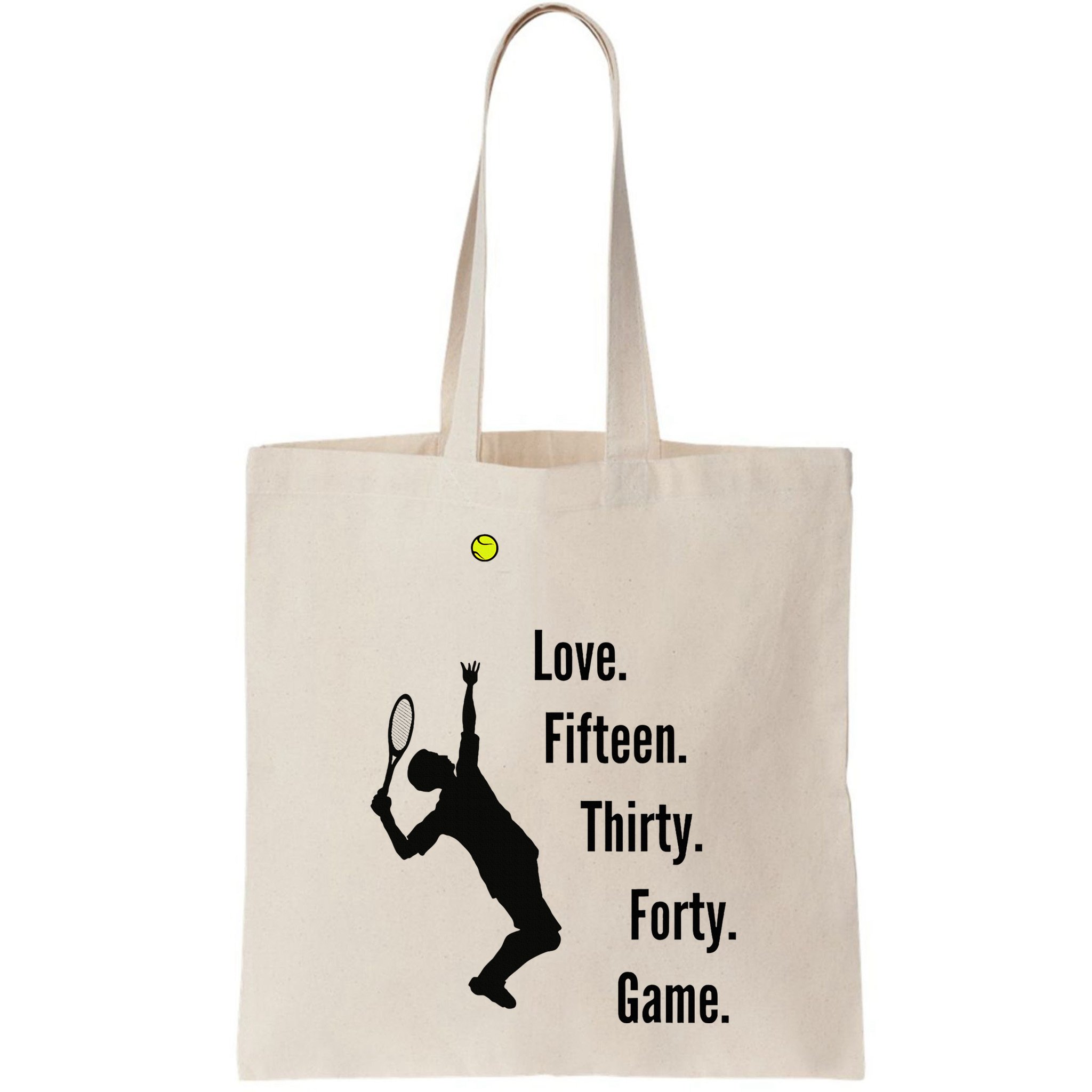 Tennis Game Score Love Fifteen Thirty Forty Game Serve Bag