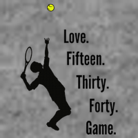 Tennis Game Score Love Fifteen Thirty Forty Game Serve Toddler Sweatshirt