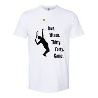 Tennis Game Score Love Fifteen Thirty Forty Game Serve Softstyle CVC T-Shirt