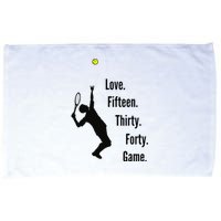 Tennis Game Score Love Fifteen Thirty Forty Game Serve Microfiber Hand Towel