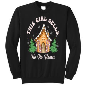 This Girl Sells Ho Ho Homes Funny Real Estate Christmas Sweatshirt