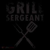 THE GRILL SERGEANT T Funny Father's Day BBQ Dad Joke Tall T-Shirt