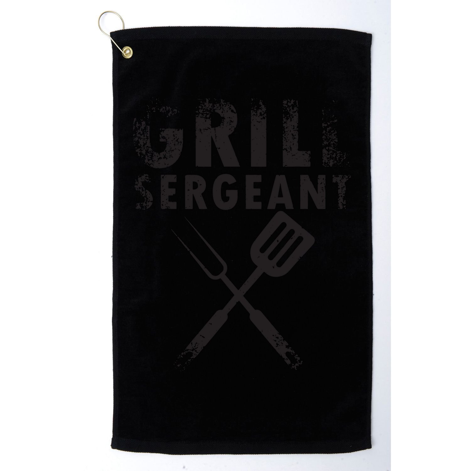 THE GRILL SERGEANT T Funny Father's Day BBQ Dad Joke Golf Towel