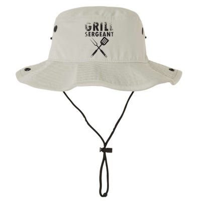 THE GRILL SERGEANT T Funny Father's Day BBQ Dad Joke Bucket Hat
