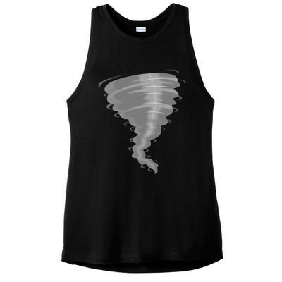 Tornado Gift Storm Chaser Gift Scary Weather Hurricane Great Gift Ladies PosiCharge Tri-Blend Wicking Tank