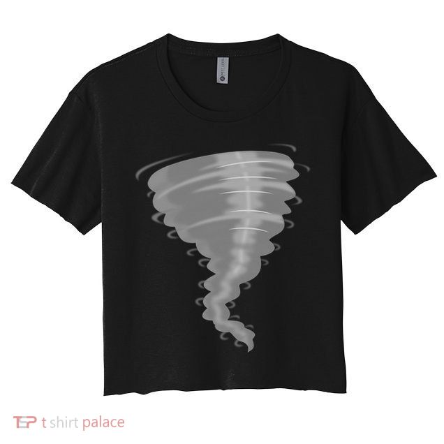 Tornado Gift Storm Chaser Gift Scary Weather Hurricane Great Gift Crop Top