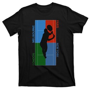 Tennis Grand Slam Courts T-Shirt