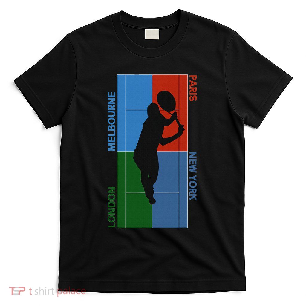 Tennis Grand Slam Courts T-Shirt