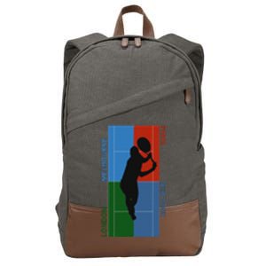 Tennis Grand Slam Courts Cotton Canvas Backpack