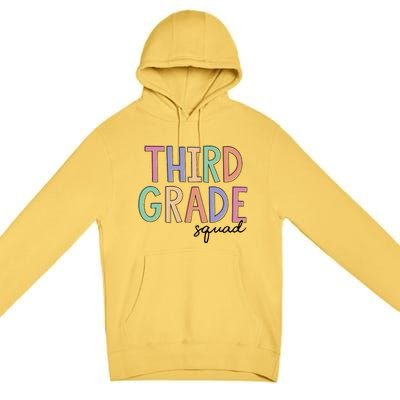 Third Grade Squad Teachers 3rd Grade Back to School Premium Pullover Hoodie