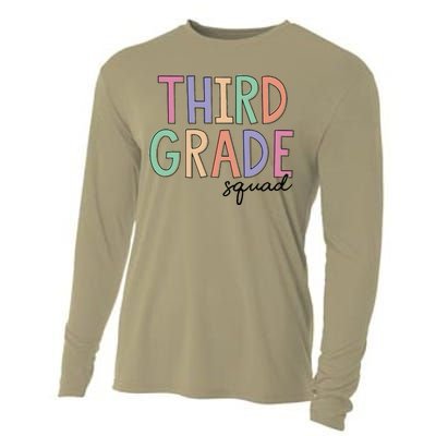 Third Grade Squad Teachers 3rd Grade Back to School Cooling Performance Long Sleeve Crew