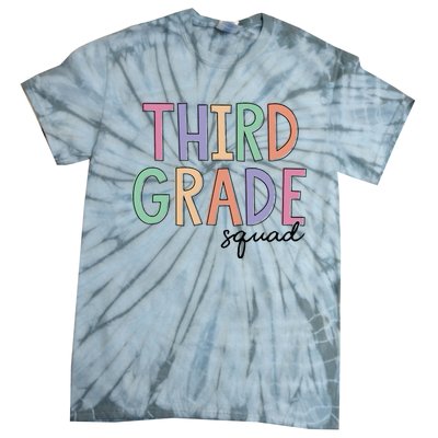 Third Grade Squad Teachers 3rd Grade Back to School Tie-Dye T-Shirt