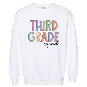 Third Grade Squad Teachers 3rd Grade Back to School Garment-Dyed Sweatshirt