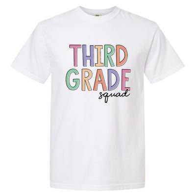 Third Grade Squad Teachers 3rd Grade Back to School Garment-Dyed Heavyweight T-Shirt