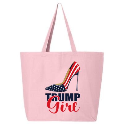 Trump Girl Stilettos High Heel American Flag Trump 2024 25L Jumbo Tote