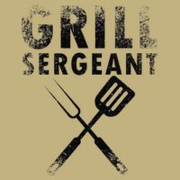 THE GRILL SERGEANT Funny Fathers Day BBQ Dad Joke Cooling Performance Crew T-Shirt