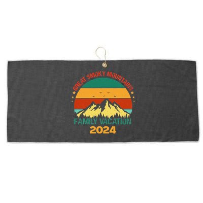 Tennessee Great Smoky Mountains Family Vacation 2024 Large Microfiber Waffle Golf Towel