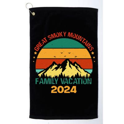 Tennessee Great Smoky Mountains Family Vacation 2024 Platinum Collection Golf Towel