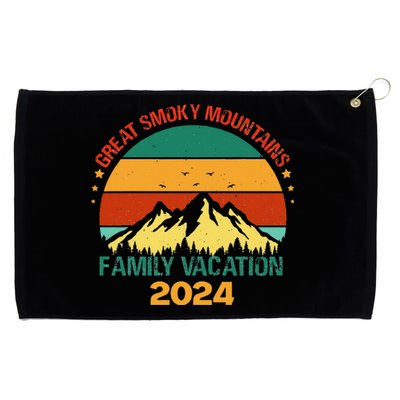 Tennessee Great Smoky Mountains Family Vacation 2024 Grommeted Golf Towel