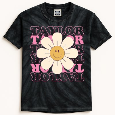 Taylor Groovy Sunflower Retro Kids Tie-Dye T-Shirt